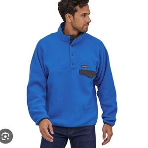 Patagonia Synchilla Fleece Snap-T Pullover Men’s Size XL Blue Jacket royal